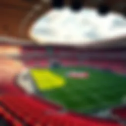 Historic view of AC Sparta Prague stadium during a game