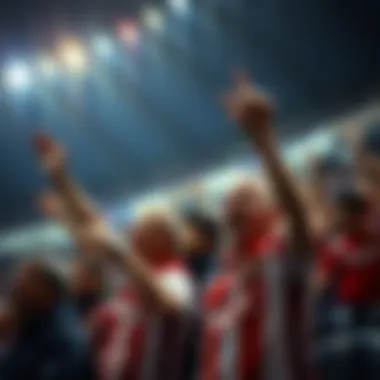 Passionate Fans of AC Sparta Prague Fans cheering passionately during a match