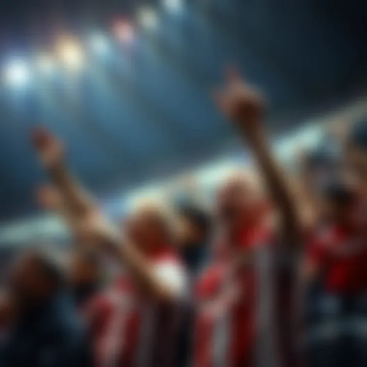 Passionate Fans of AC Sparta Prague Fans cheering passionately during a match