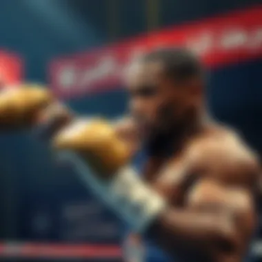 Adesanya in a strategic fighting stance during a match