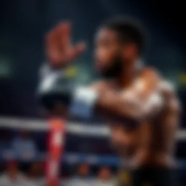 Adesanya showcasing his unique fighting style in a match