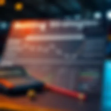 A detailed infographic showing different betting strategies alongside a calculator.