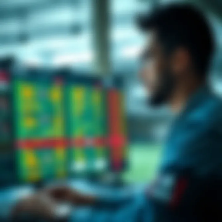 User analyzing betting strategies with live scores