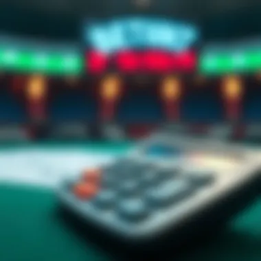 A visual representation of tips for making optimal betting decisions with a calculator.