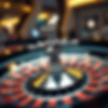 The Spin of Fortune: Roulette A close-up of a roulette wheel in motion