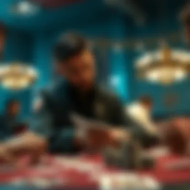 Strategy in Play: The Art of Card Games A strategic card game being played at a table