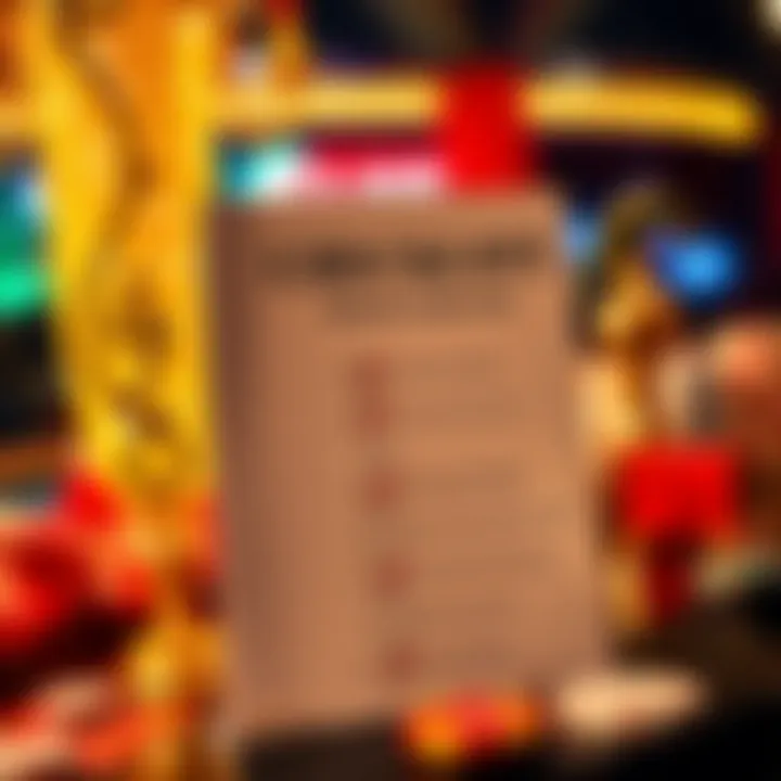 Checklist for Selecting a Casino Site Detailed checklist for choosing a casino site