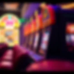 Casino slot machine in action with vivid graphics