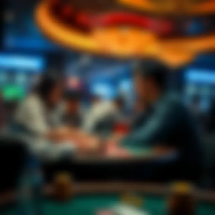 Social Dynamics in Casino Environments Social interactions at a gaming table