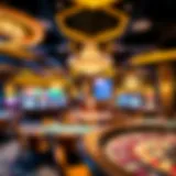 A captivating view of a luxurious casino interior