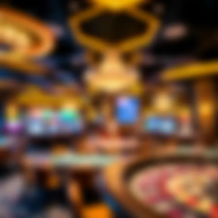 The Allure of Casino Interiors A captivating view of a luxurious casino interior