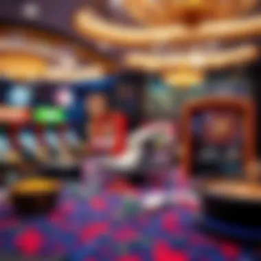 Diverse Games in the Casino Realm Variety of casino games displayed on a vibrant table