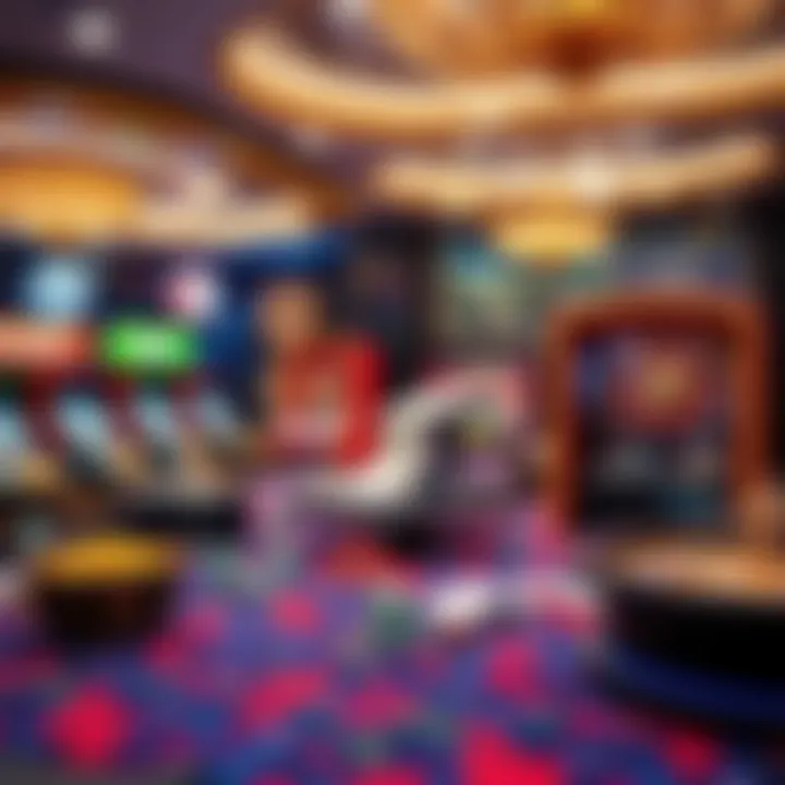 Diverse Games in the Casino Realm Variety of casino games displayed on a vibrant table