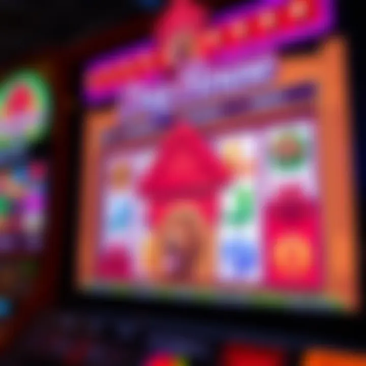 The colorful symbols of Dog House slots game on screen