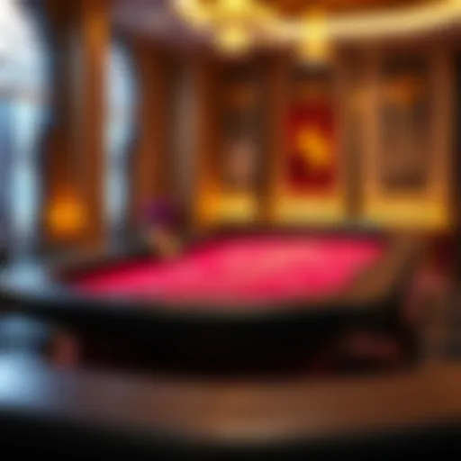 A vibrant game table showcasing Evolution Lightning Baccarat.