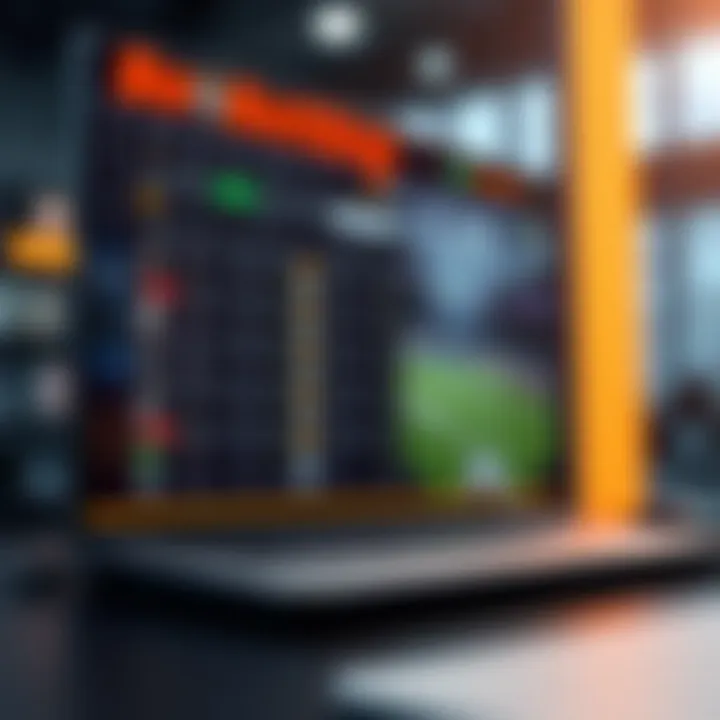 Innovations in Online Betting An advanced online betting interface showcasing technology trends.