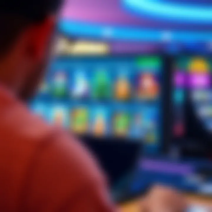 Exploring Digital Casino Gaming Options Digital casino games interface displaying various gaming options