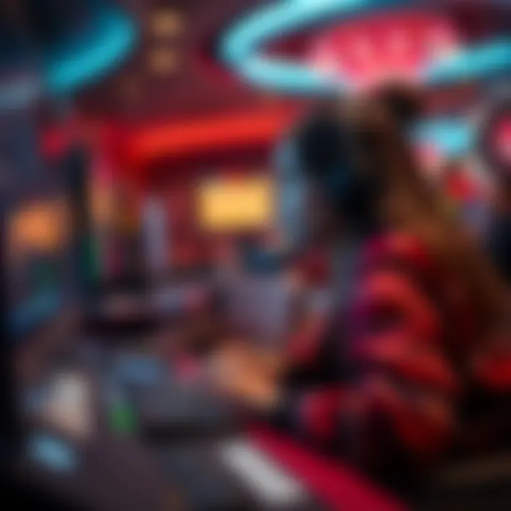 A player experiencing an engaging online casino environment