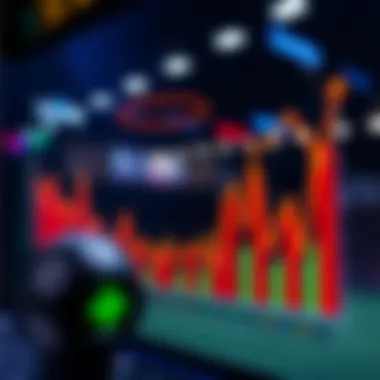 Graph showcasing live betting trends