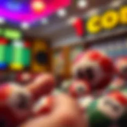 Visual representation of Lotto 6/45 rules and gameplay