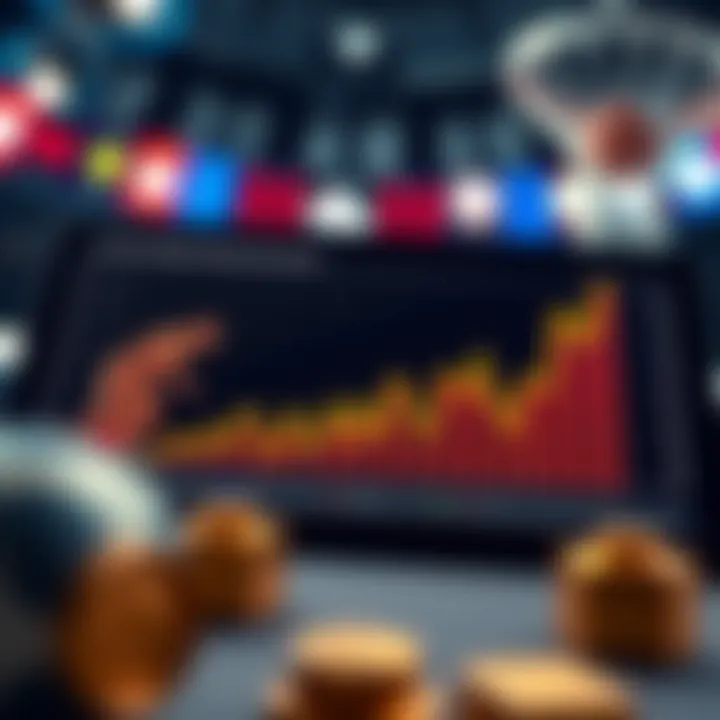 Graph showing betting trends and insights