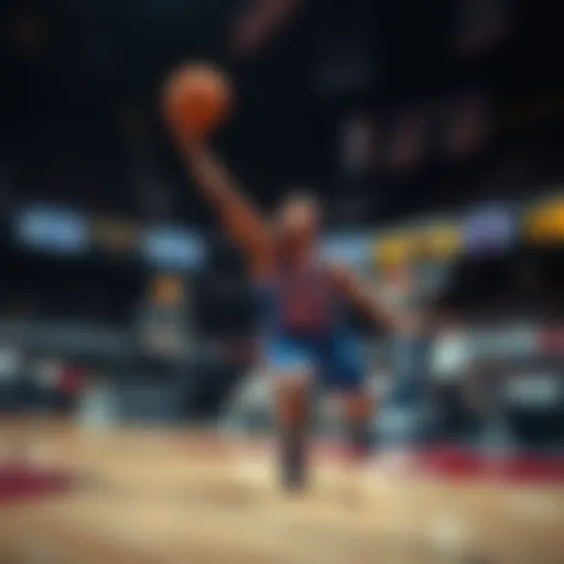 Legendary scorer showcasing dominance on the court