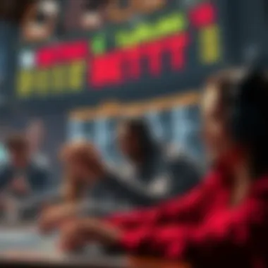 The Thrill of Online Betting A dynamic illustration showcasing the excitement of online betting