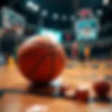 An illustration depicting the fundamental concepts of online basketball betting.