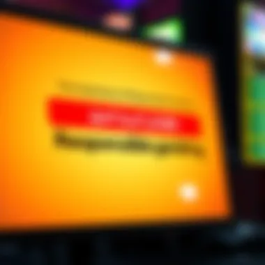 The Importance of Responsible Gambling A responsible gambling message displayed on a computer screen