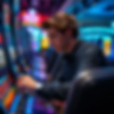 Mastering Strategies in Online Slots A player strategizing their next move at an online slot game