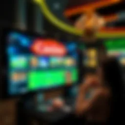 A virtual casino interface showcasing popular games