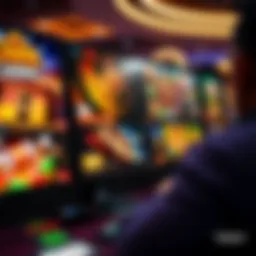 A captivating visual of an online casino interface showcasing various games