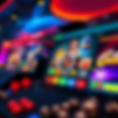 Exploring the Interface of Online Casinos Vibrant online casino interface showcasing various games