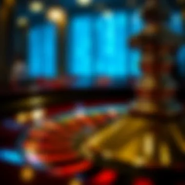 The Classic Roulette Wheel in a Digital Era Close-up of roulette wheel