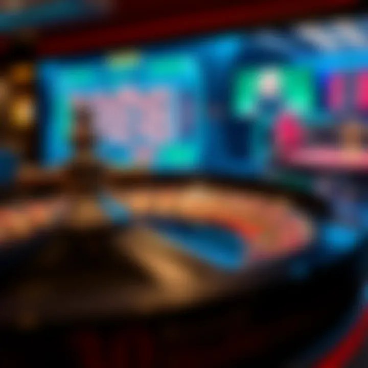 Interactive Online Roulette Gaming Interface An engaging online gaming interface displaying live roulette action.