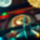 A vibrant roulette wheel spinning in action, embodying the thrill of live play.