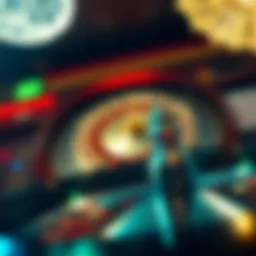 A vibrant roulette wheel spinning in action, embodying the thrill of live play.