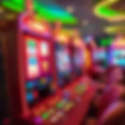 Vibrant online slot machine interface