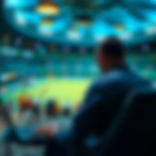 A digital landscape showcasing online sports betting