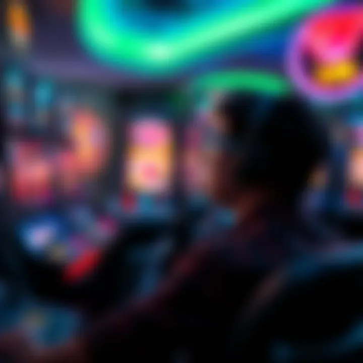 A player immersed in the experience of playing Quickspin slots