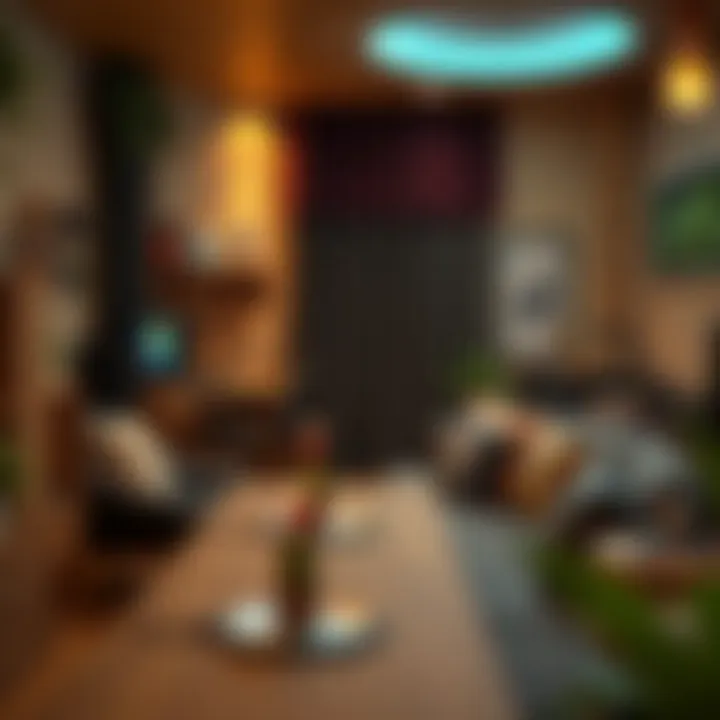 Cozy Gaming Environment A serene gaming environment showcasing a cozy setup