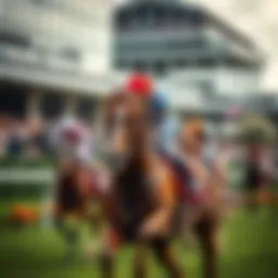 A racehorse galloping at Royal Ascot