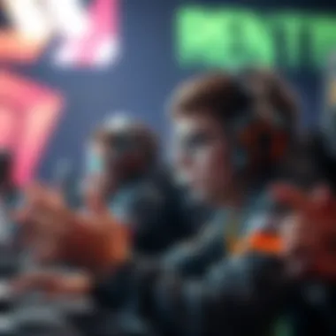 Showcasing Skills in Esports Player showcasing skills during competition