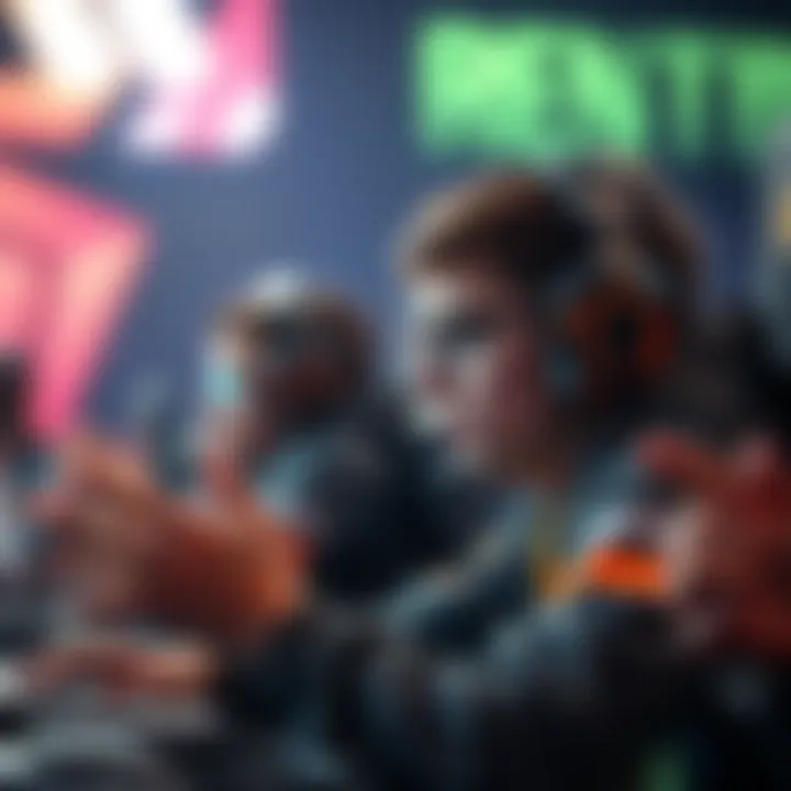 Showcasing Skills in Esports Player showcasing skills during competition