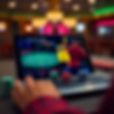 Secure Interface of an Online Casino Secure online casino interface on a device