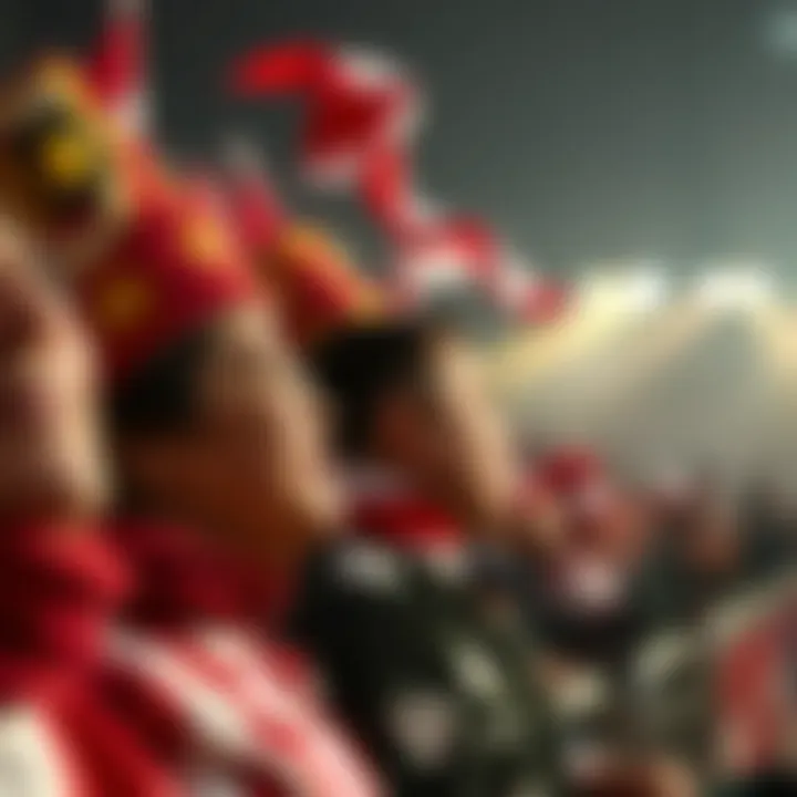 Fans supporting Slavia Prague