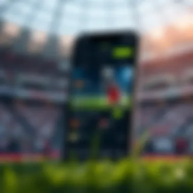 User Interface of Soccer Betting Apps User interface of a soccer betting application