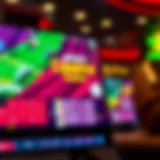 Colorful representation of a digital casino interface