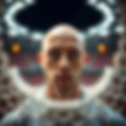 Visual representation of sports data analytics