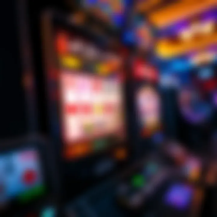 Winning Moment in Video Poker An intricate video poker machine display showcasing a winning hand